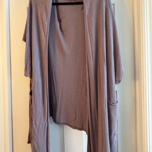 Women's Open Front Cardigan - Taupe